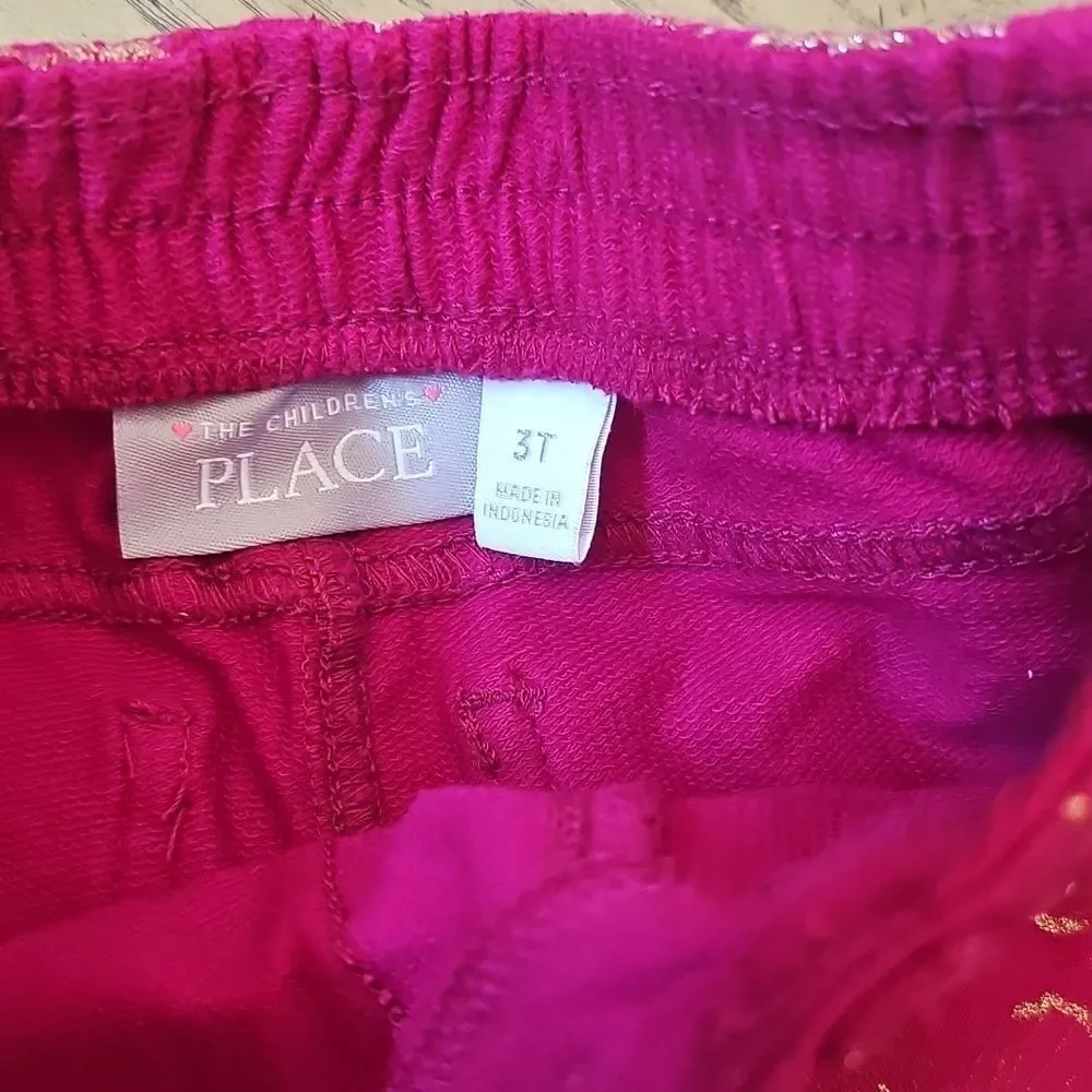 The Children's Place 3T Fuchsia Butterfly Leggings